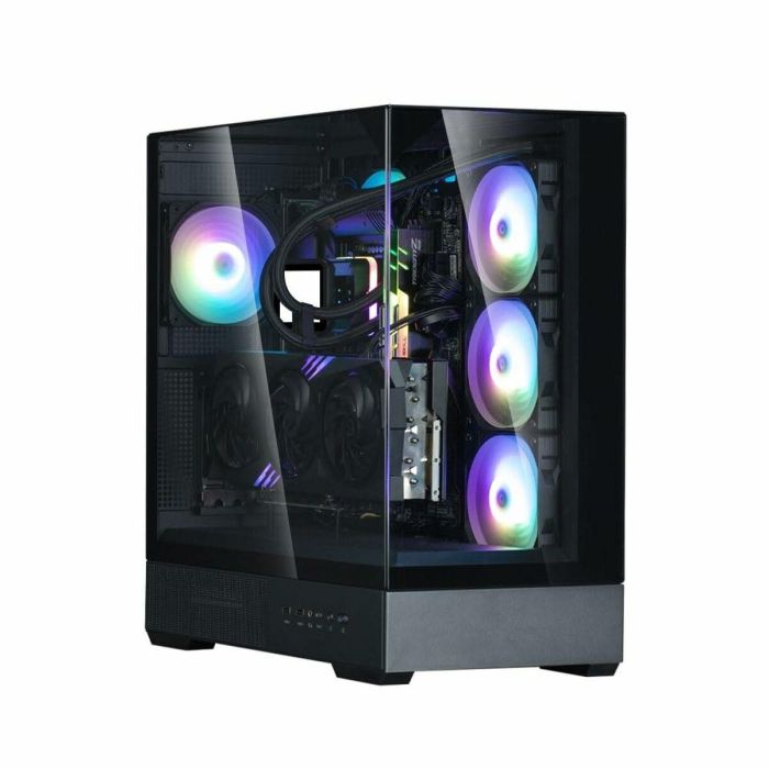 Zalman P40 Prism Black Midi Tower PC Negra para ATX/Micro ATX/Mini-ITX con ventana lateral y bahías 2.5/3.5" 19
