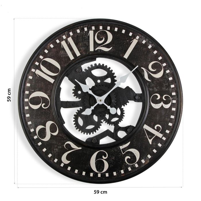 Reloj Pared Metal 59Cm Versa (2 Unidades) 4 Reloj Pared Metal 59Cm Versa (2 Unidades) 4