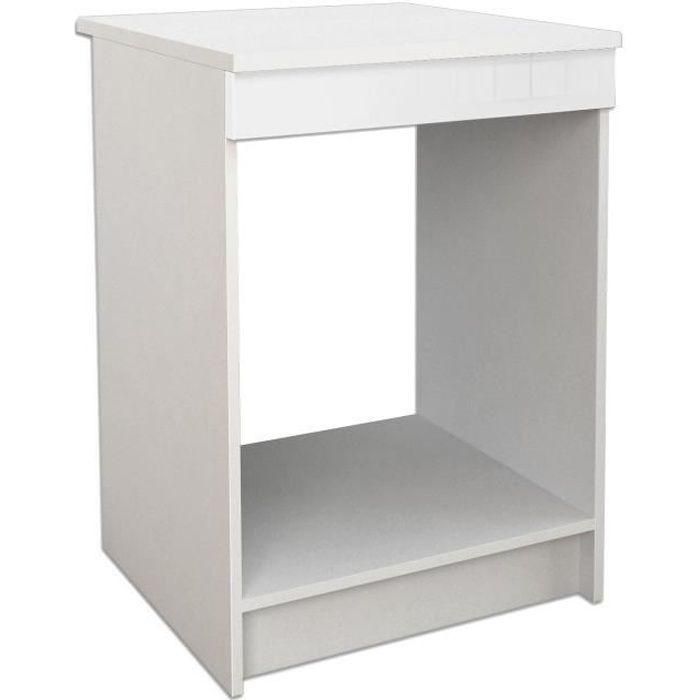 START Mueble bajo de cocina para horno de 60 cm con encimera incluida - Blanco brillante START Mueble bajo de cocina para horno de 60 cm con encimera incluida - Blanco brillante
