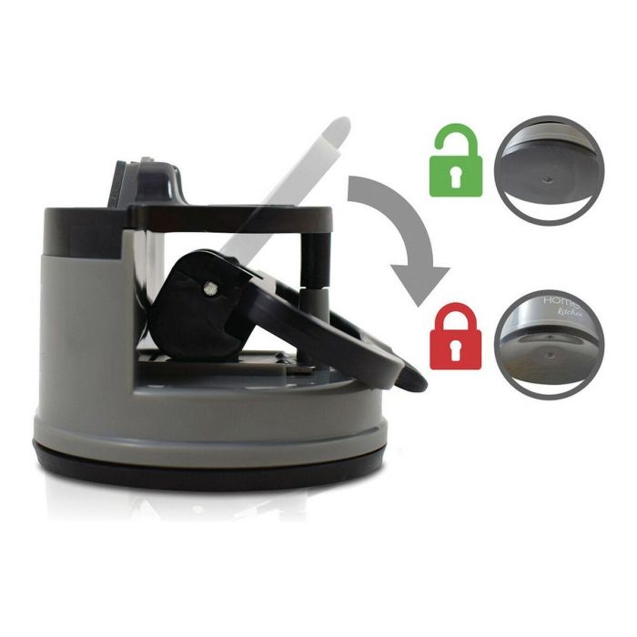 Afilador de Cuchillos TM Home Negro Con Ventosas 3 Afilador de Cuchillos TM Home Negro Con Ventosas 3