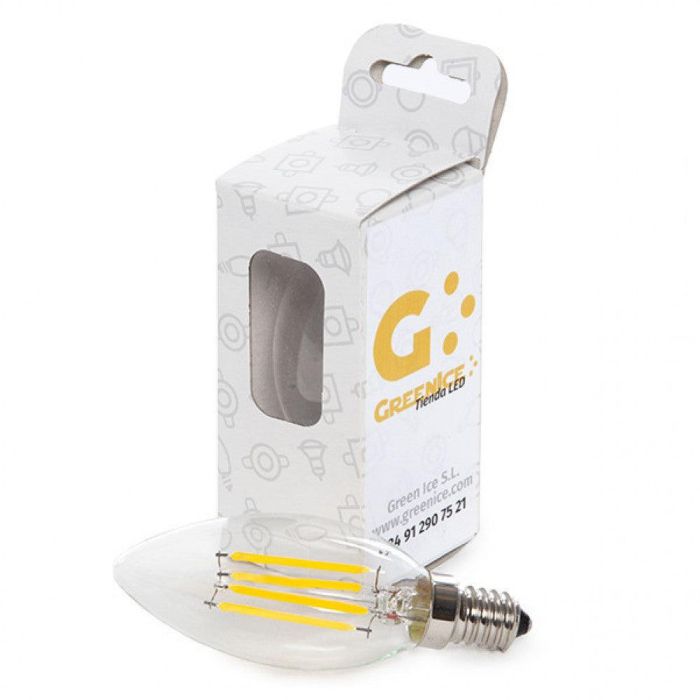JTX-J14DHA42-WW-EP06 Bombilla LED E14 Filamento 4W 273Lm 2700ºK Cálida 40.000h Reemplazo Incandescentes para Interior