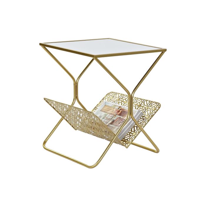 Revistero Glam DKD Home Decor Dorado 45 x 55 x 45 cm 3