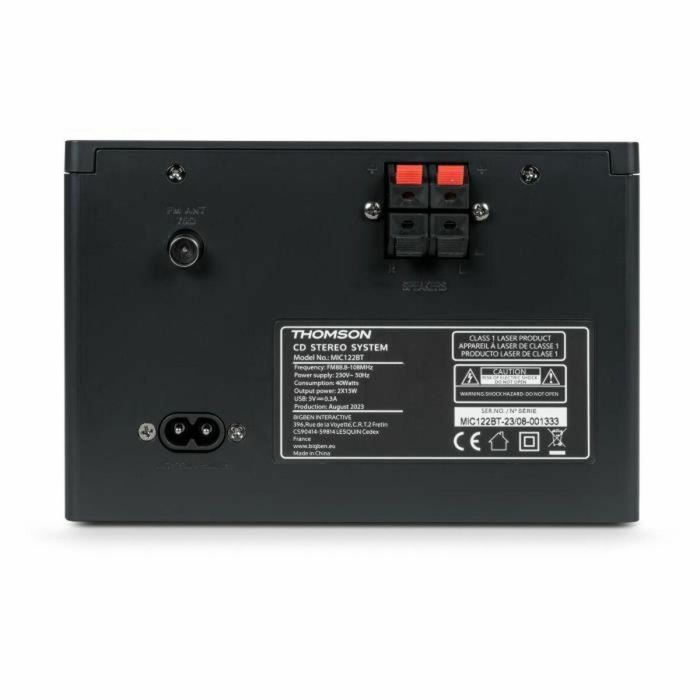 Thomson THO3499550389999 Microcadena Bluetooth, Radio CD MP3 USB DAB, Madera y Negro 1 Thomson THO3499550389999 Microcadena Bluetooth, Radio CD MP3 USB DAB, Madera y Negro 1