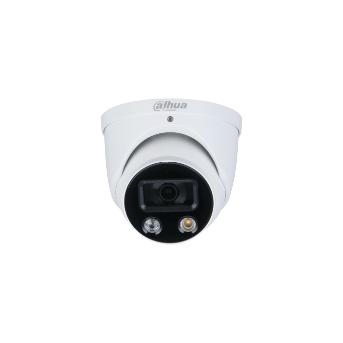 (Dh-Ipc-Hdw3449Hp-As-Pv-0280B-S3) Dahua Cámara Ip Turret Wizsense Serie 3 4Mp con Inteligencia Artificial Pal Full-Color Soporta Microsd 256Gb Alarma 2.8Mm