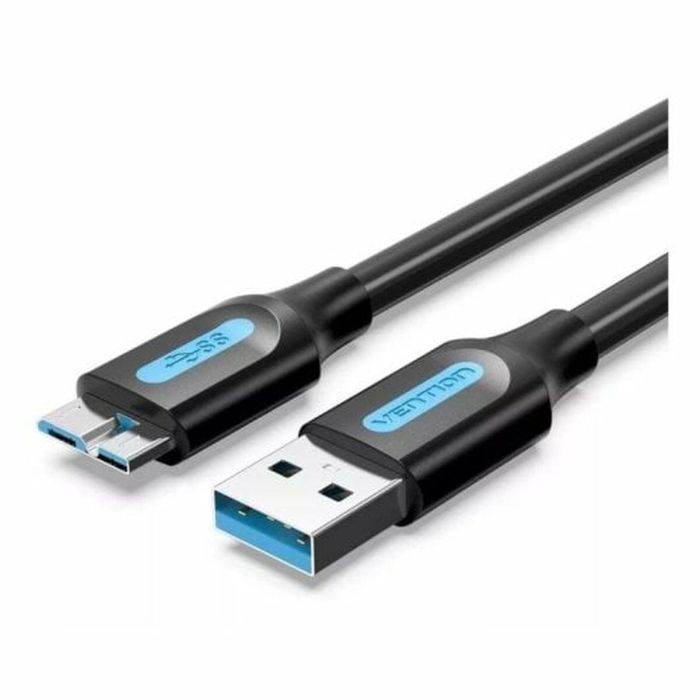 Cable USB a micro USB Vention Negro 3 m