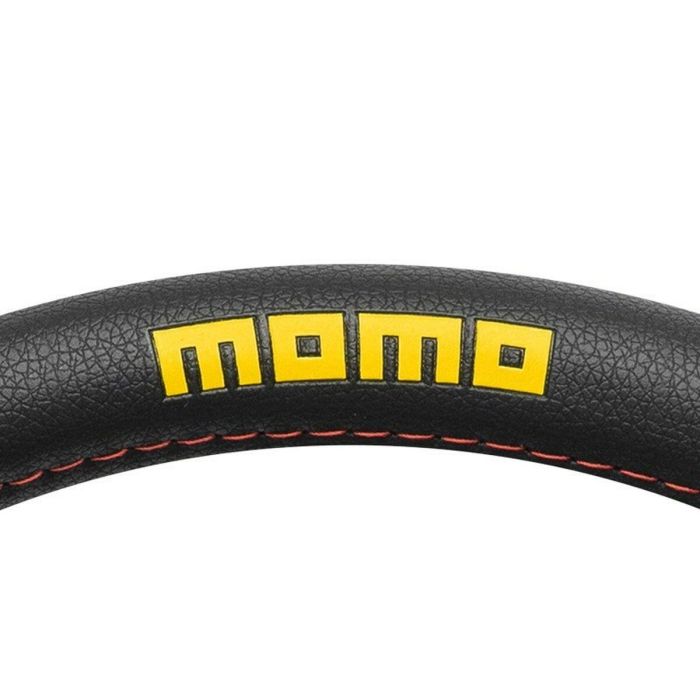 Funda para Volante Momo MOMLSWC0LAPBR Negro/Rojo Ø 38-39 cm 1