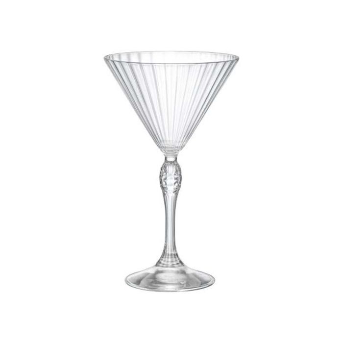 Bormioli Rocco Copa Cóctel America '20s 225 ml (6 Unidades) Diseño Vintage con Facetas