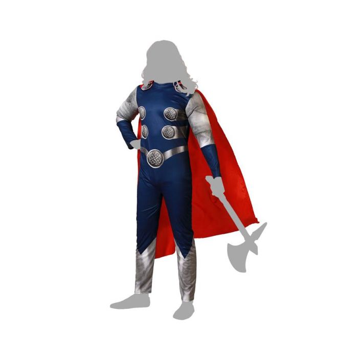 Disfraz Super Heroe Comic Trueno Hombre Adulto M-L 4 Disfraz Super Heroe Comic Trueno Hombre Adulto M-L 4