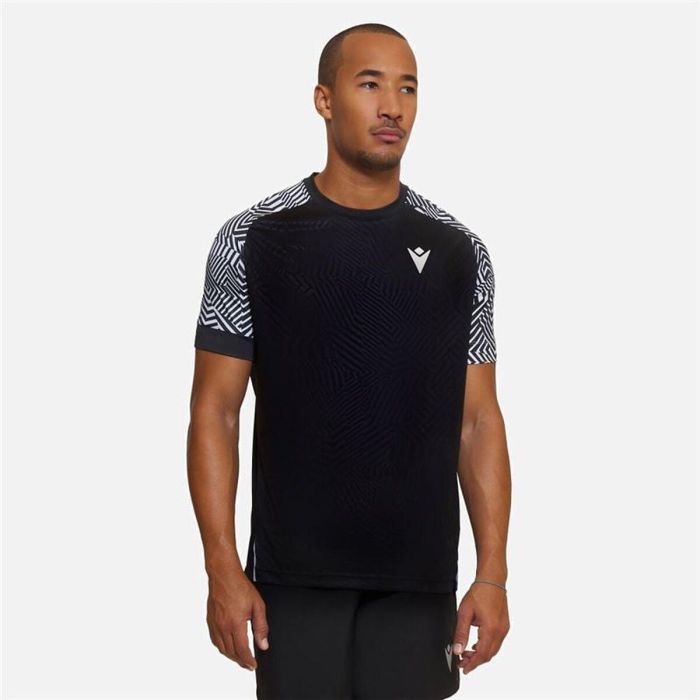 Camiseta de Manga Corta Hombre Macron Prime Cc Pablo II Negro Pádel 3-4 Años 4