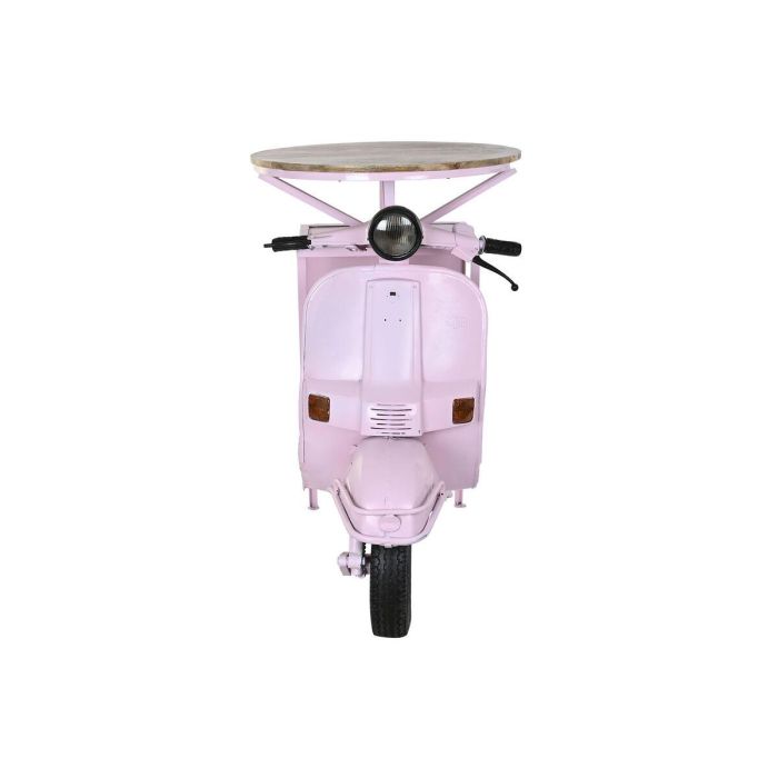 DKD Home Decor Mesa Shabby Pinki Rosa Palo de Hierro y Mango con 1 Estantería, Diseño Moto Scooter, 72x116x110 cm 2 DKD Home Decor Mesa Shabby Pinki Rosa Palo de Hierro y Mango con 1 Estantería, Diseño Moto Scooter, 72x116x110 cm 2