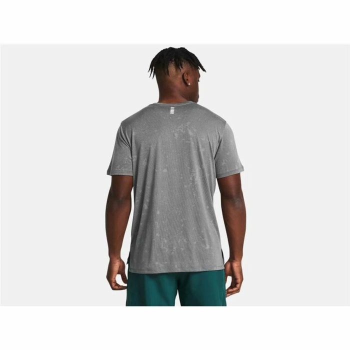 Camiseta de Manga Corta Hombre Under Armour Launch Splatter Gris S 1 Camiseta de Manga Corta Hombre Under Armour Launch Splatter Gris S 1