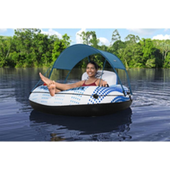 Bestway Rueda Hinchable con Asas Rapid Rider con Parasol D137 cm Playa y Piscina 43725 6