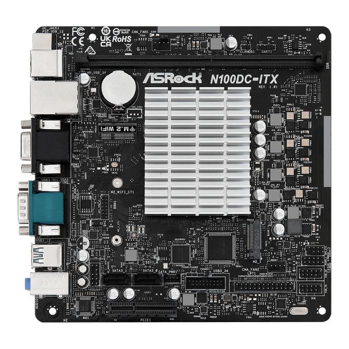 ASROCK N100 DC-ITX Intel N100 Mini ITX Placa Base DDR4 1