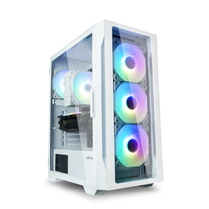 Zalman I3 NEO TG WHITE Carcasa de Ordenador Midi Tower PC Blanco Compatible ATX, micro ATX, Mini-ITX para Discos 2.5/3.5"