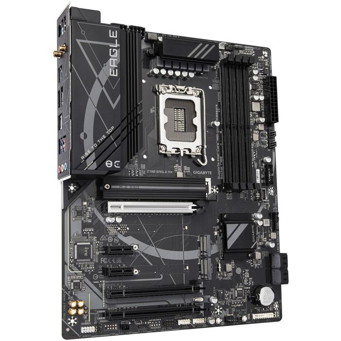 GIGABYTE Z790 EAGLE AX Placa Base ATX Intel Z790 LGA 1700 DDR5 7600MHz Wi-Fi 6E 2.5GbE p/ Core 12ª-14ª Gen 2 GIGABYTE Z790 EAGLE AX Placa Base ATX Intel Z790 LGA 1700 DDR5 7600MHz Wi-Fi 6E 2.5GbE p/ Core 12ª-14ª Gen 2