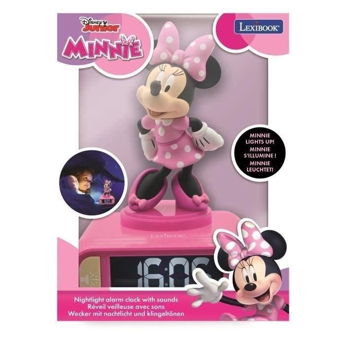 Despertador digital con luz nocturna 3D Minnie y efectos de sonido 2