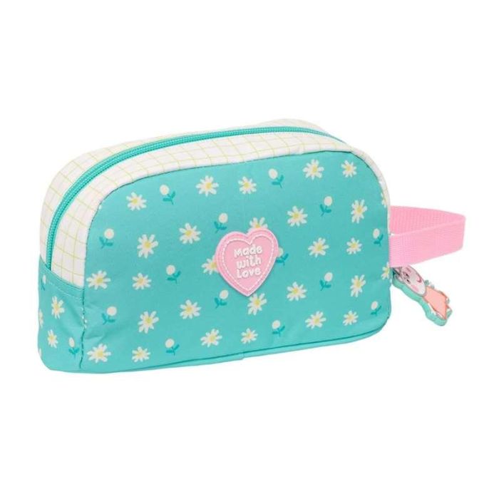 Portameriendas Térmico Peppa Pig Pretty flowers Amarillo Menta 21,5 x 12 x 6,5 cm 1