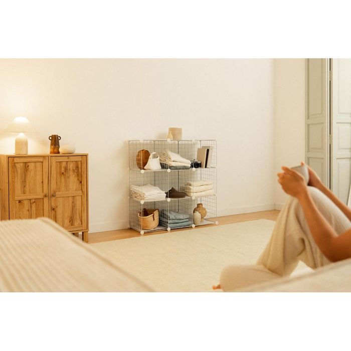 Estantería modular metálica titan c9 blanco 2