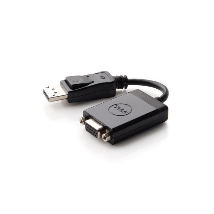 Dell Adaptador DisplayPort a VGA Negro – Conexión de Vídeo 1920x1200 para Portátiles a Monitores, Proyectores y HDTVs 2