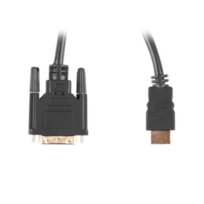 Lanberg CA-HDDV-20CU-0018-BK adaptador de cable de vídeo HDMI tipo A a DVI-D 1,8 m Negro 1