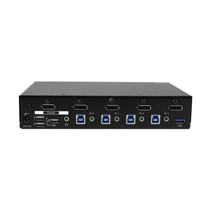 Startech.com Switch KVM SV431Dpu3A2 4 Puertos DisplayPort 4K con Hub USB 3.0 2