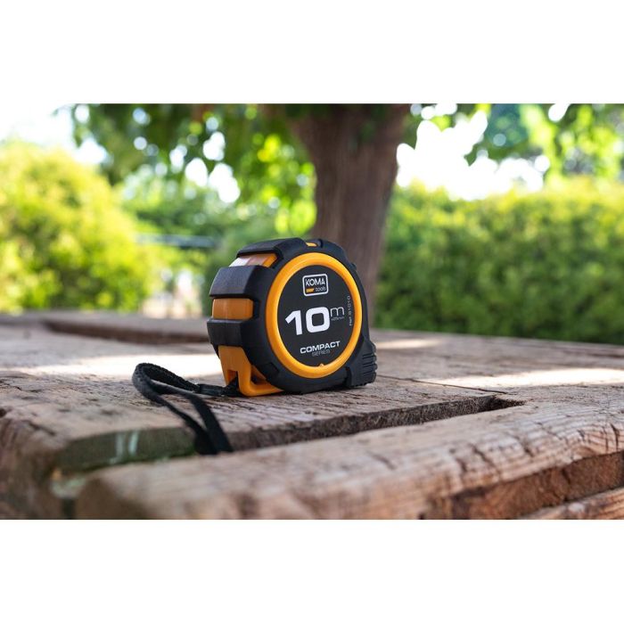 Koma Tools Flexómetro Compact 10 m x 25 mm Cuerpo ABS Antideslizante 8
