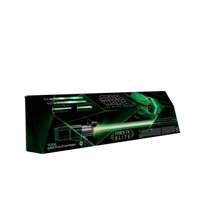 Hasbro Star Wars The Black Series Sable Luz Force FX Elite de Yoda con luces LED, efectos de sonido y base incluida 1 Hasbro Star Wars The Black Series Sable Luz Force FX Elite de Yoda con luces LED, efectos de sonido y base incluida 1