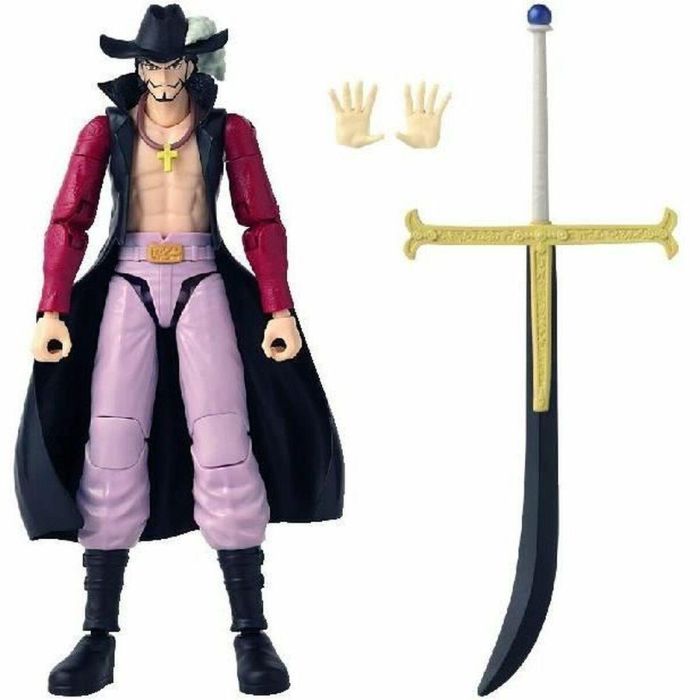 Bandai Figura Articulada Anime Heroes One Piece Dracule Mihawk Hawkeye BAN3296580370535 17 cm 4