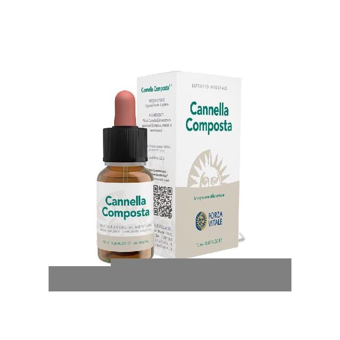 FORZA VITALE Canela Composta (Plata) Metal Espagírico 10Ml. Favor. funciones depurativas del organismo, uso sublingual.