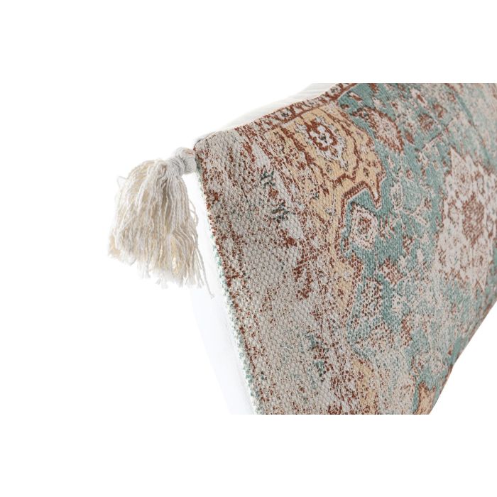 DKD Home Decor Cojín de Estilo Árabe Colección Fez Poliéster y Algodón Azul y Beige 60x10x30 cm Hecho a mano con Flecos y cierre de Cremallera 1 DKD Home Decor Cojín de Estilo Árabe Colección Fez Poliéster y Algodón Azul y Beige 60x10x30 cm Hecho a mano con Flecos y cierre de Cremallera 1