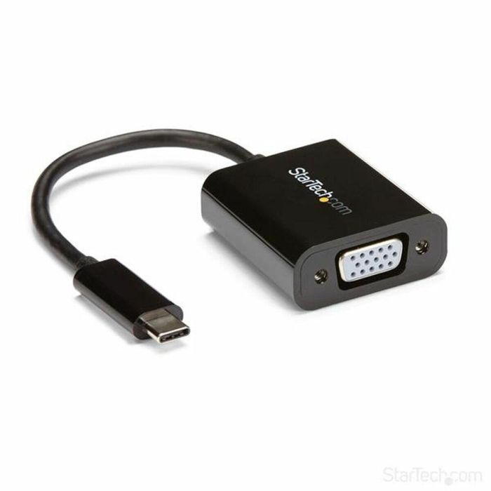 Adaptador USB C a VGA Startech CDP2VGA Negro