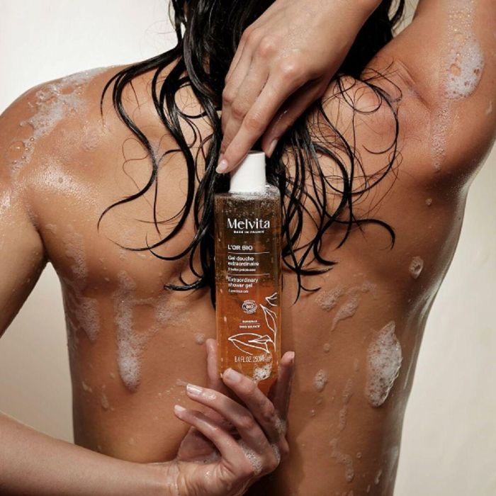 Melvita L'OR BIO Ducha Extraordinaria Gel de Ducha Orgánico con 5 Aceites Preciosos Nutritivo para Todo Tipo de Piel 250 ml 3