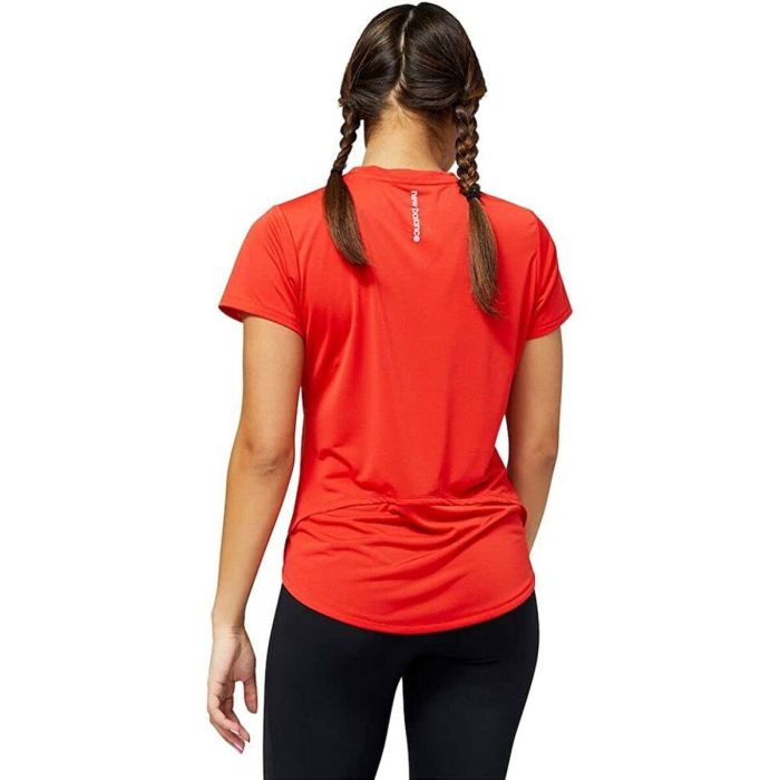 Camiseta de Manga Corta Mujer New Balance Accelerate Rojo XS 2 Camiseta de Manga Corta Mujer New Balance Accelerate Rojo XS 2