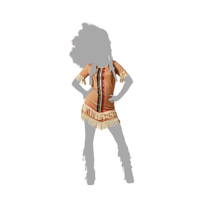 Disfraz India Mujer Adulto Marrón Claro XL 4 Disfraz India Mujer Adulto Marrón Claro XL 4