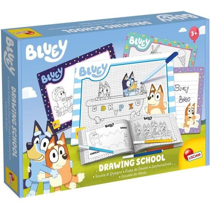 Escuela de dibujo - Escuela de dibujo Bluey - para aprender a dibujar - LISCIANI Escuela de dibujo - Escuela de dibujo Bluey - para aprender a dibujar - LISCIANI
