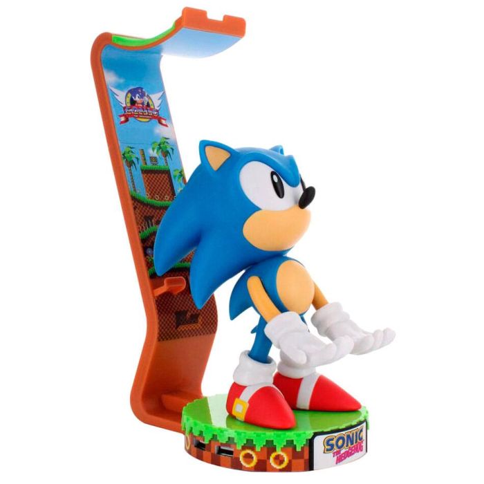 EXQUISITE GAMING Cable Guy Sonic the Hedgehog Soporte de sujeción para mandos y móvil, figura de 20cm 1 EXQUISITE GAMING Cable Guy Sonic the Hedgehog Soporte de sujeción para mandos y móvil, figura de 20cm 1