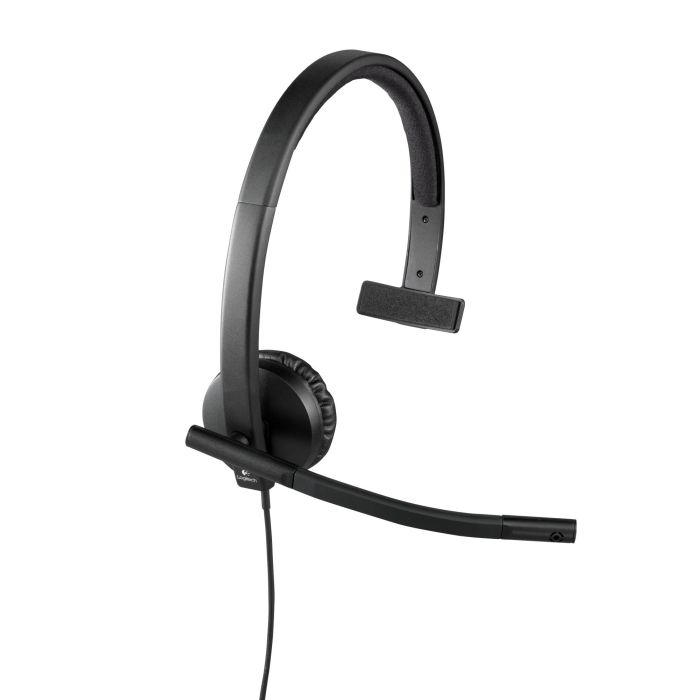 Logitech H570e Auriculares USB Monoaural, Micrófono Cancelación Ruido, Controles en Línea, Diadema Acolchada, Compatibles UC 1 Logitech H570e Auriculares USB Monoaural, Micrófono Cancelación Ruido, Controles en Línea, Diadema Acolchada, Compatibles UC 1