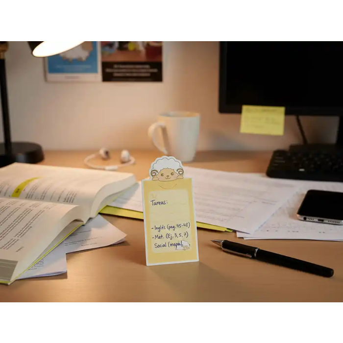 Imaginovo Bloc notas adhesivas con mensaje trasero 20 hojas 85x164 mm 5