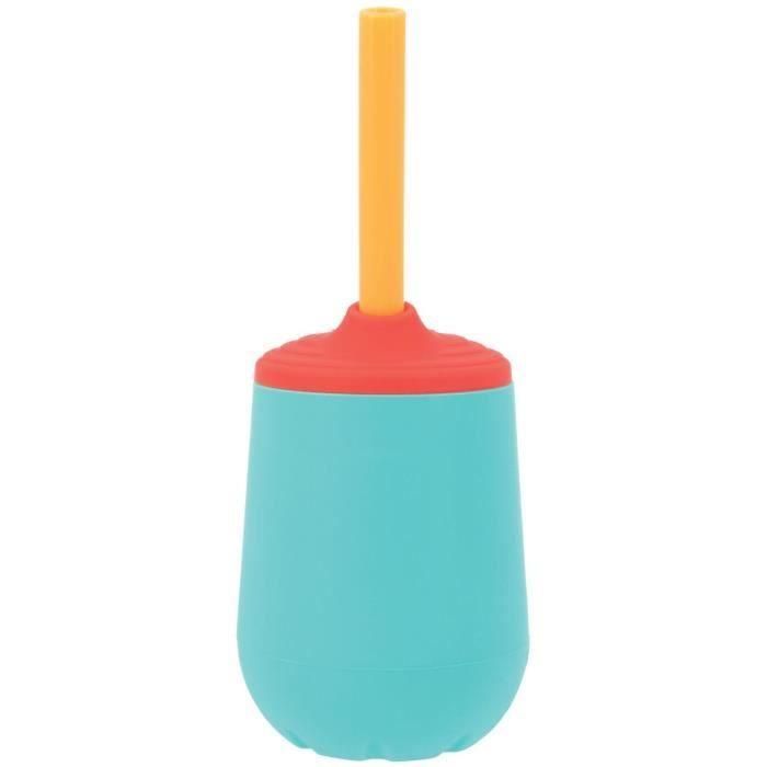 Nuby NUB0048526108152 Vaso de entrenamiento de silicona 120 ml, a partir de 6 meses, multicolor 1