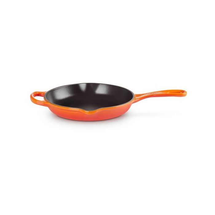 Le Creuset Signature 20182200900422 - Sartén de Hierro Fundido 20cm, Rojo Horno, compatible con inducción