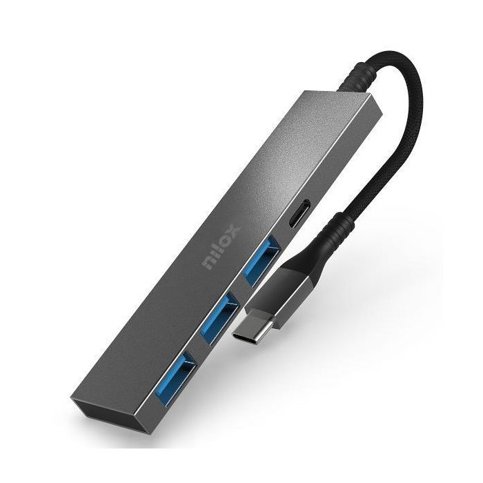 Nilox Hub 3 Puertos Usb 3.0 1 X Usbc Nilox Hub 3 Puertos Usb 3.0 1 X Usbc