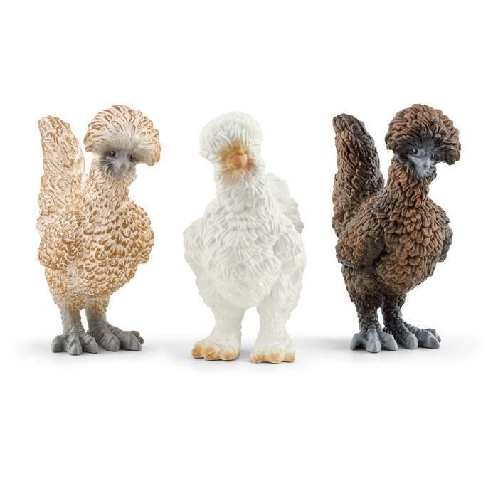 Schleich - Chicken Trio - 42574 - Rango mundial agrícola 1 Schleich - Chicken Trio - 42574 - Rango mundial agrícola 1