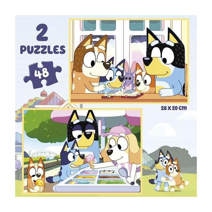 Puzzles bluey 2x48 en maltetin 3 Puzzles bluey 2x48 en maltetin 3