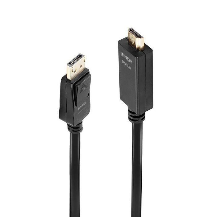 Lindy Cable DisplayPort a HDMI 1m 10.2G 4K UHD 3840x2160@30Hz con Audio 7.1, DTS-HD Master Audio, Dolby TrueHD 0 Lindy Cable DisplayPort a HDMI 1m 10.2G 4K UHD 3840x2160@30Hz con Audio 7.1, DTS-HD Master Audio, Dolby TrueHD 0