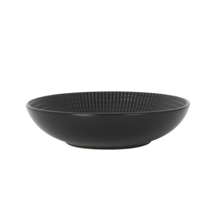 Inde Plato Hondo Negro Ø20 cm "Arosa" S. Clara, Diámetro 20 cm (12 Unidades)