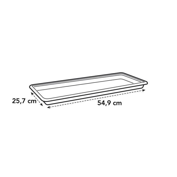 Elho Platillo Green Basics 60 para Jardinera - Negro Living - XXL - Ø 54.9 x H 4.6 cm - Plástico 100% Reciclado - Exterior - Con Retención Agua 2