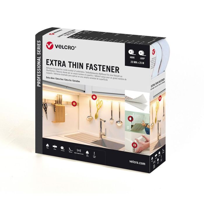 Cinta adhesiva extrafina, blanca, 20 mm x 25 m 4 Cinta adhesiva extrafina, blanca, 20 mm x 25 m 4