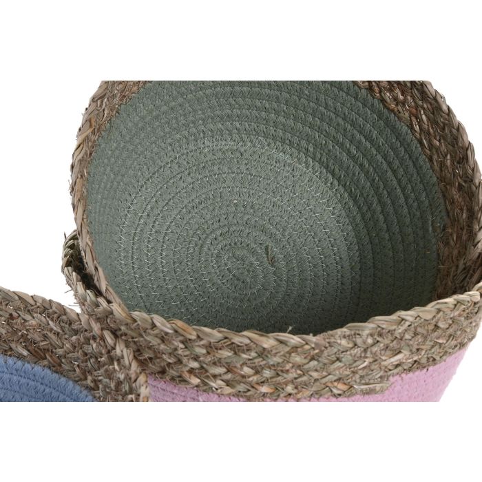 Cesta Kids DKD Home Decor Rosa Verde 26 x 12 x 26 cm (6 Unidades) 2 Cesta Kids DKD Home Decor Rosa Verde 26 x 12 x 26 cm (6 Unidades) 2