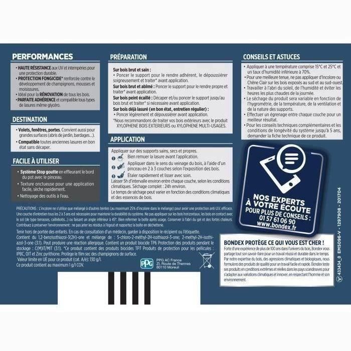 BONDEX Tinte Satinado de Alta Protección 2 en 1 5 años - Roble dorado 4 BONDEX Tinte Satinado de Alta Protección 2 en 1 5 años - Roble dorado 4