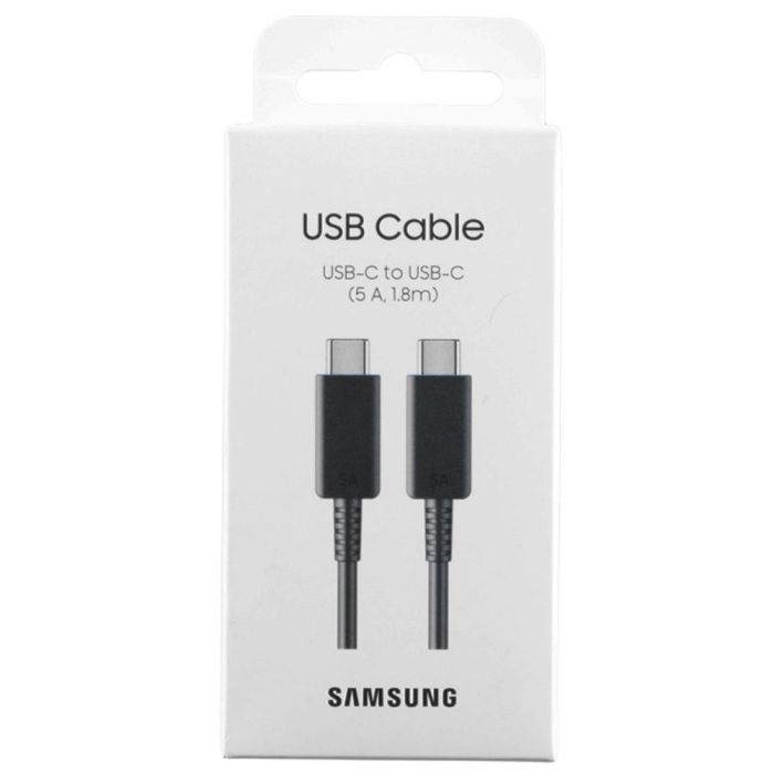 Samsung EP-DX510JBEGEU Cable USB-C a USB-C 5A 1,8M Negro 3